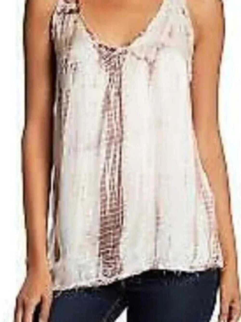 Zadig & Voltaire Trock Tie & Dye Tank Top Silk Printed Sleeveless XS
